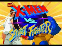 une photo d'Ã©cran de X-Men VS Street Fighter sur Sony Playstation